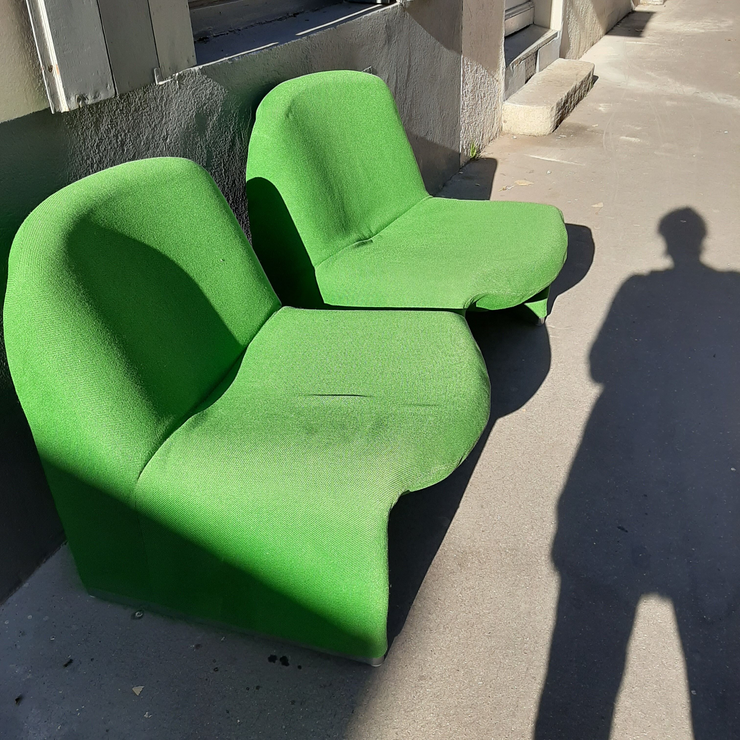 Pair of Alky armchairs by Giancarlo Piretti