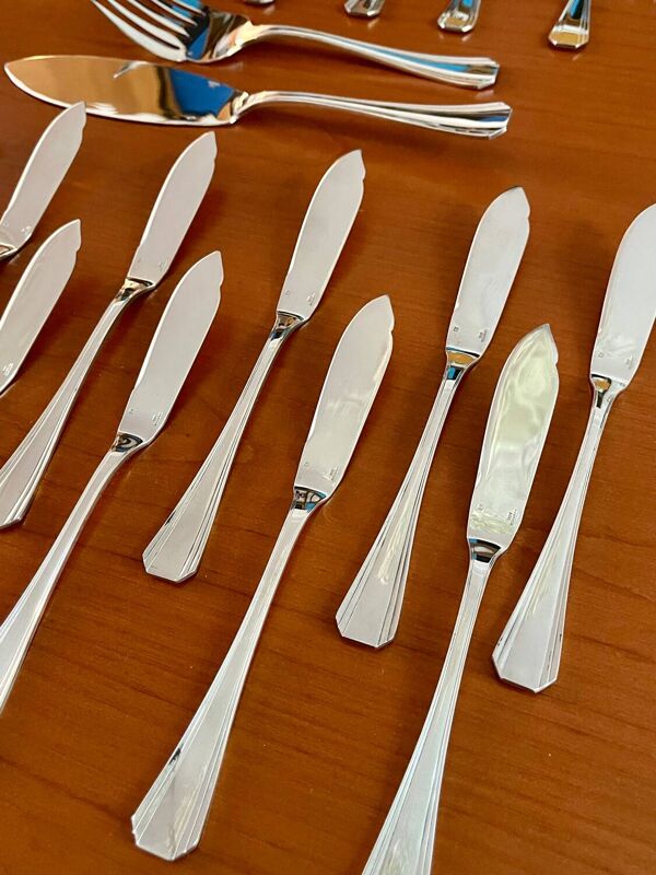 Christofle boréal service à poisson 26 pieces