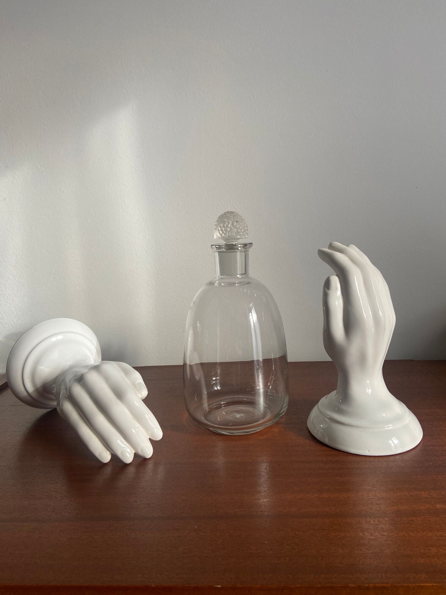 Crystal port decanter by René Lalique around 1925