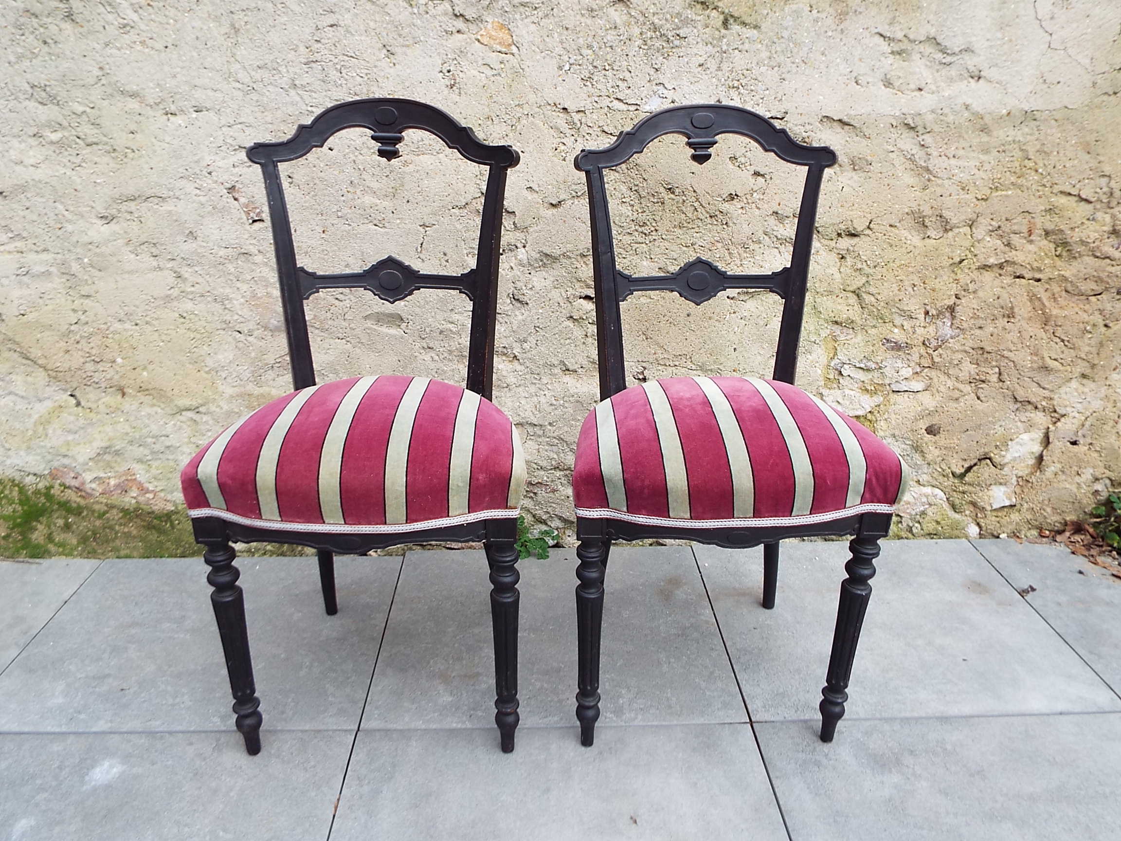 2 chairs Napoleon III style