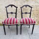 2 chairs Napoleon III style