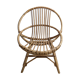 Shell armchair for children vintage rattan