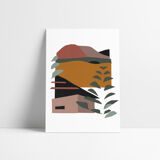 Volcanoes - art print (A4) signed ACKEOGH