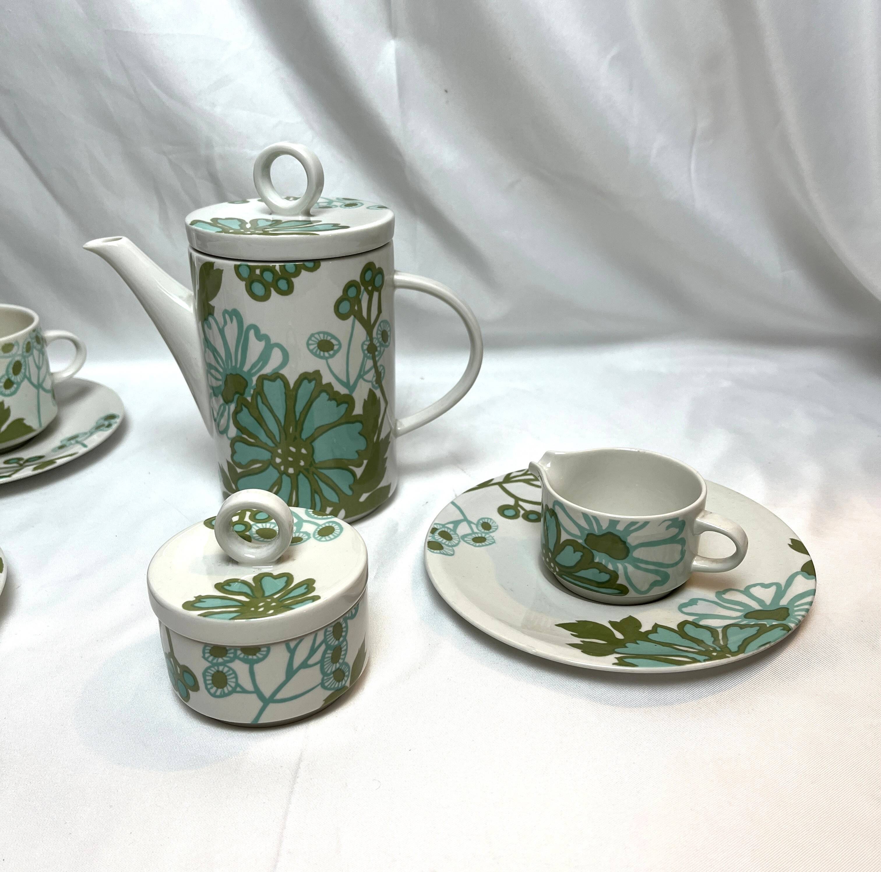 Vintage Villeroy & Boch Scarlett tea set circa 1960