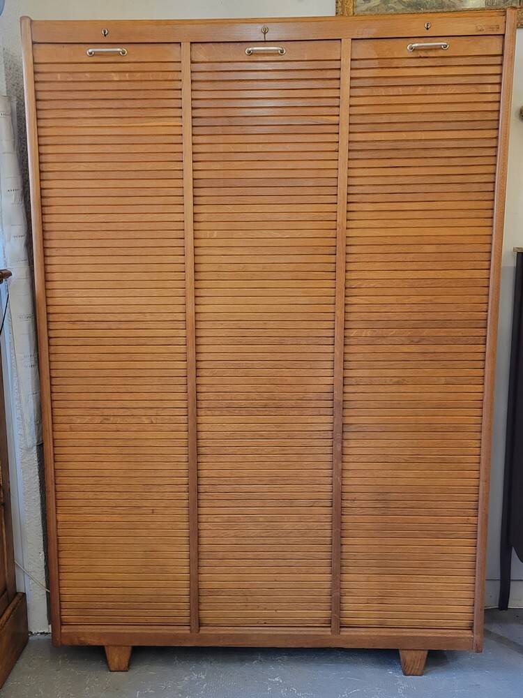 Triple Curtain Filing Cabinet