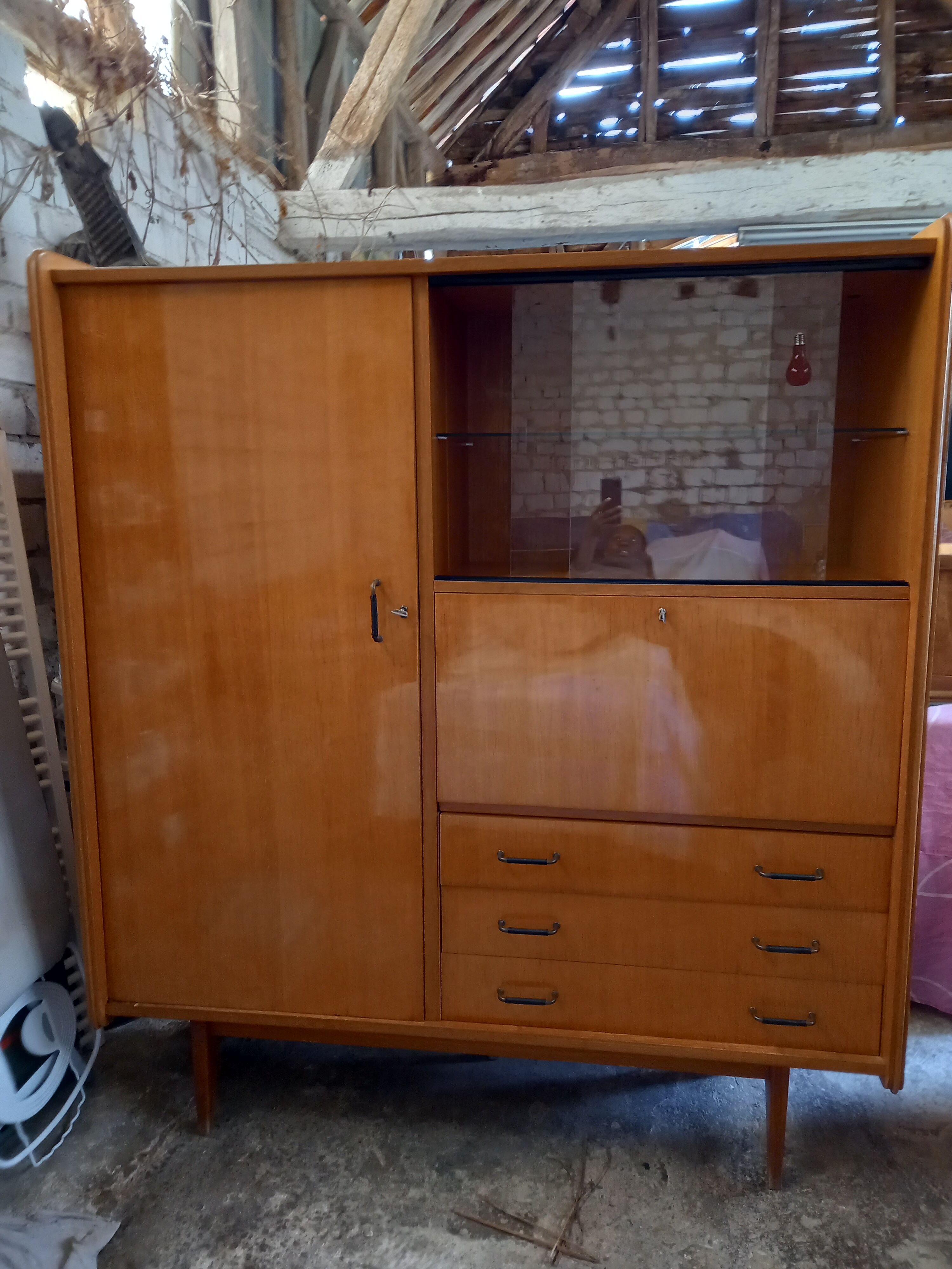 Wardrobe / Showcase / Secretary 50s / 60s