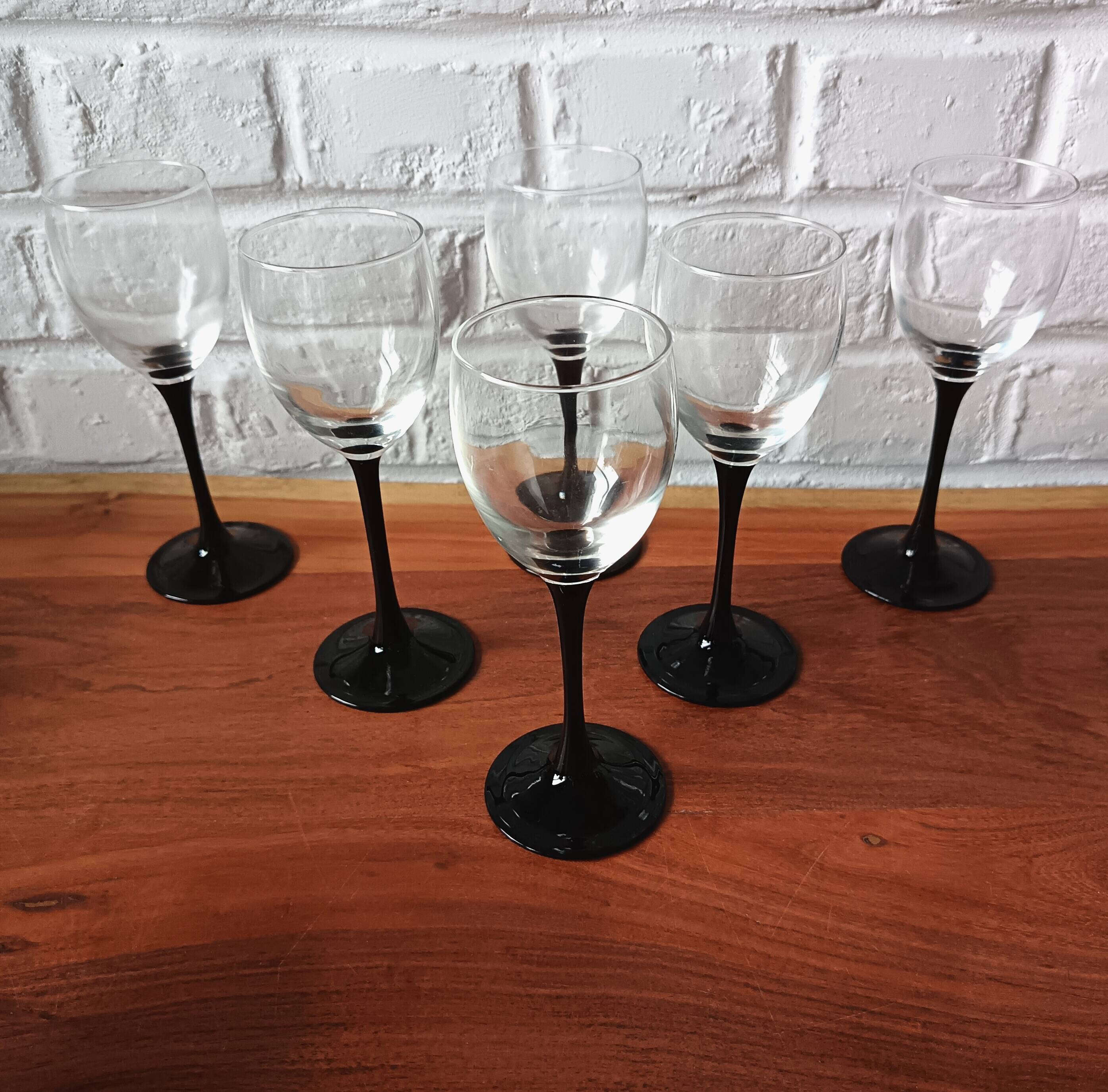 6 glasses 15 cl Pied Noir Vintage France 1980 Luminarc domino