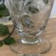 Set de 2 verres à vin en verre gravé