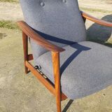 Vintage Norwegian design chair Combi Star Arnt lande Stokke recliner