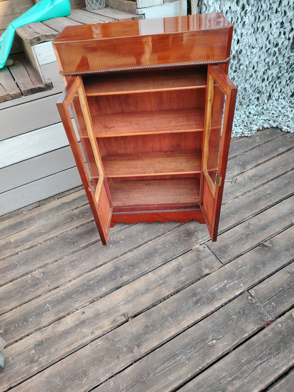 Petite vitrine acajou 19em