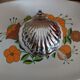 Vintage scallop shell butter dish