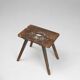 Industrial French Wooden Painters Stool, 1930s