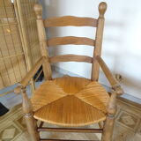 Pair of mulched brutalist armchairs