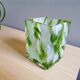 Vase en verre vert portugais de Marinha Grande
