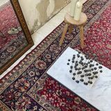 50s coffee table in metal and marble
