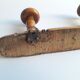 Wooden wall coat rack 4 hooks