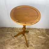 Solid wood tripod pedestal table 1900