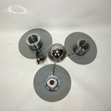 Chrome chandelier, Belid Sweden 1990