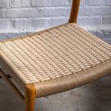 4x Niels Møller chair Model 75 in Oak, 1960s Denmark