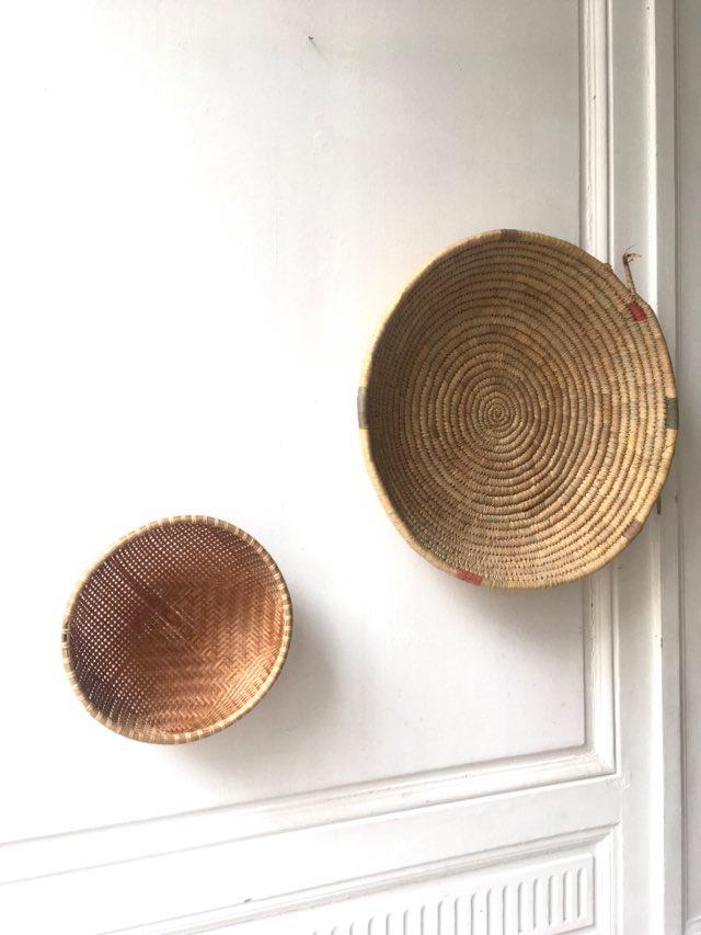 Natural braided basket