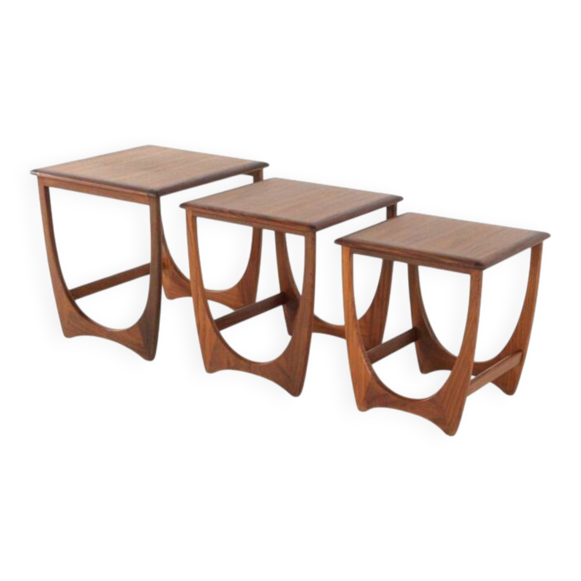 G-Plan Fresco nesting tables 'Dogmersfield' - teak mid century modern