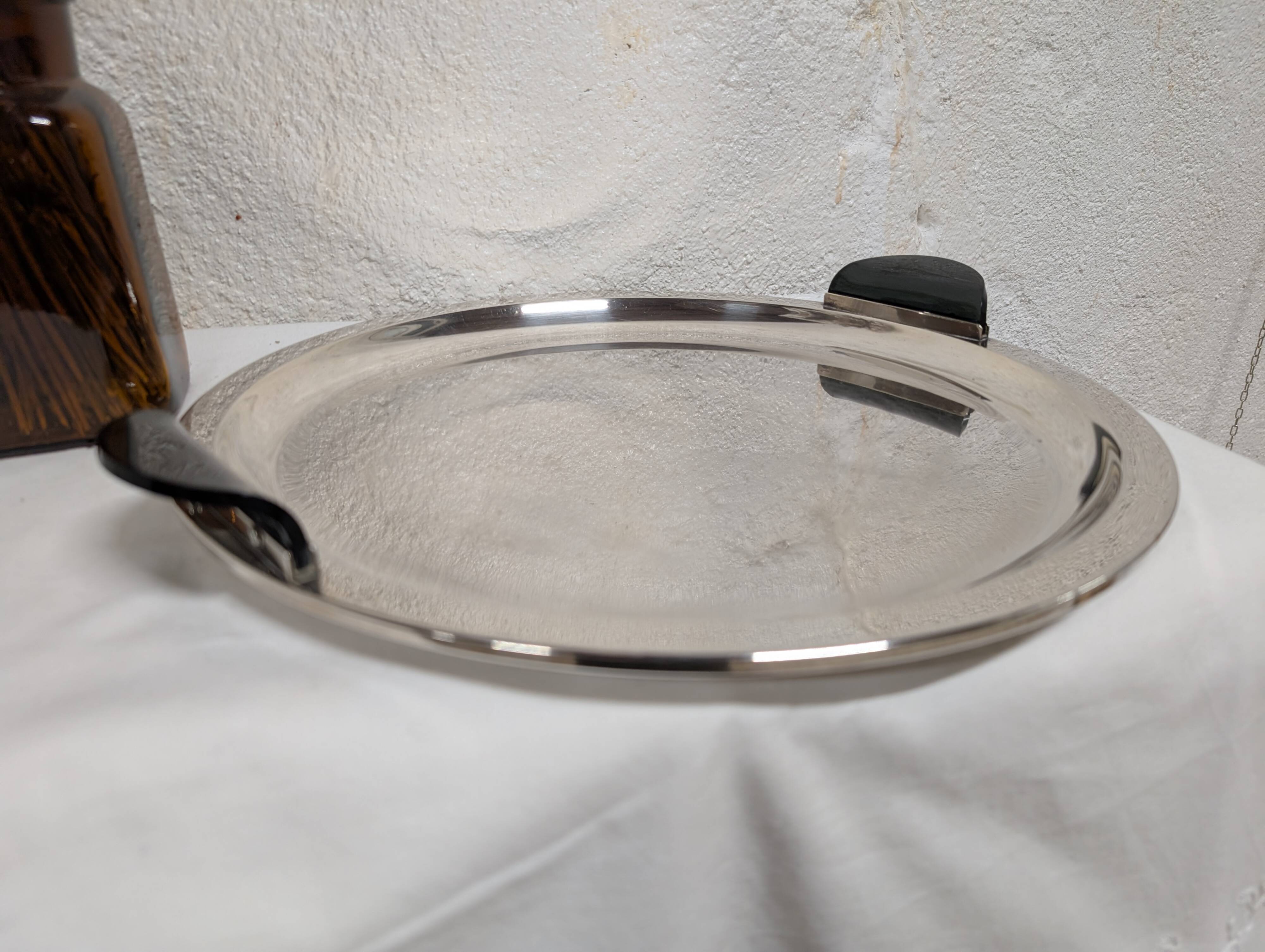 Silver-plated vintage plateau Studio