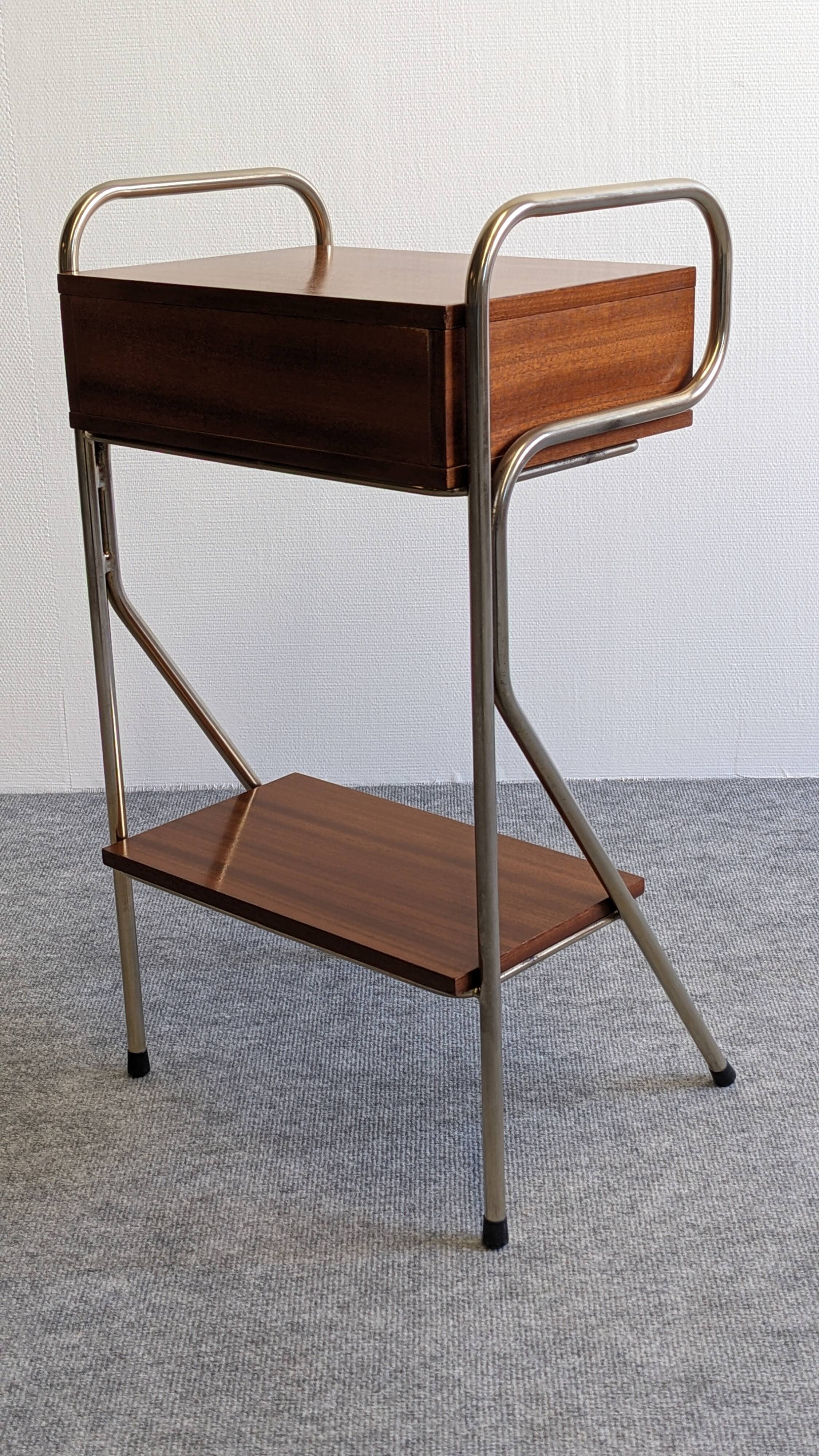 Bedside or side table by Jacques Hitier from the 50s/60s