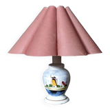 Lampe delf en porcelaine