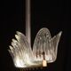 Lot de 2 grands lustres Art Déco de luxe par Barovier e Toso, verre de Murano,