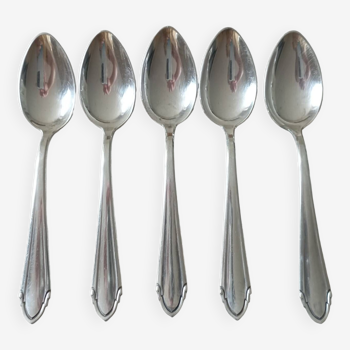 Small silver metal spoons