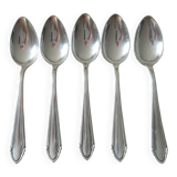 Small silver metal spoons