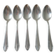 Small silver metal spoons