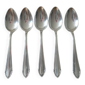 Small silver metal spoons
