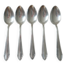 Small silver metal spoons