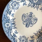 Round ironstone dish "Louis XVI" Clairefontaine earthenware