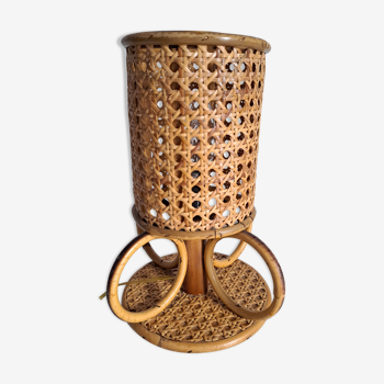 Bamboo bedside lamp and canning