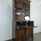 English mahogany secretary bookcase.
