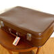 Brown vintage suitcase All aboard