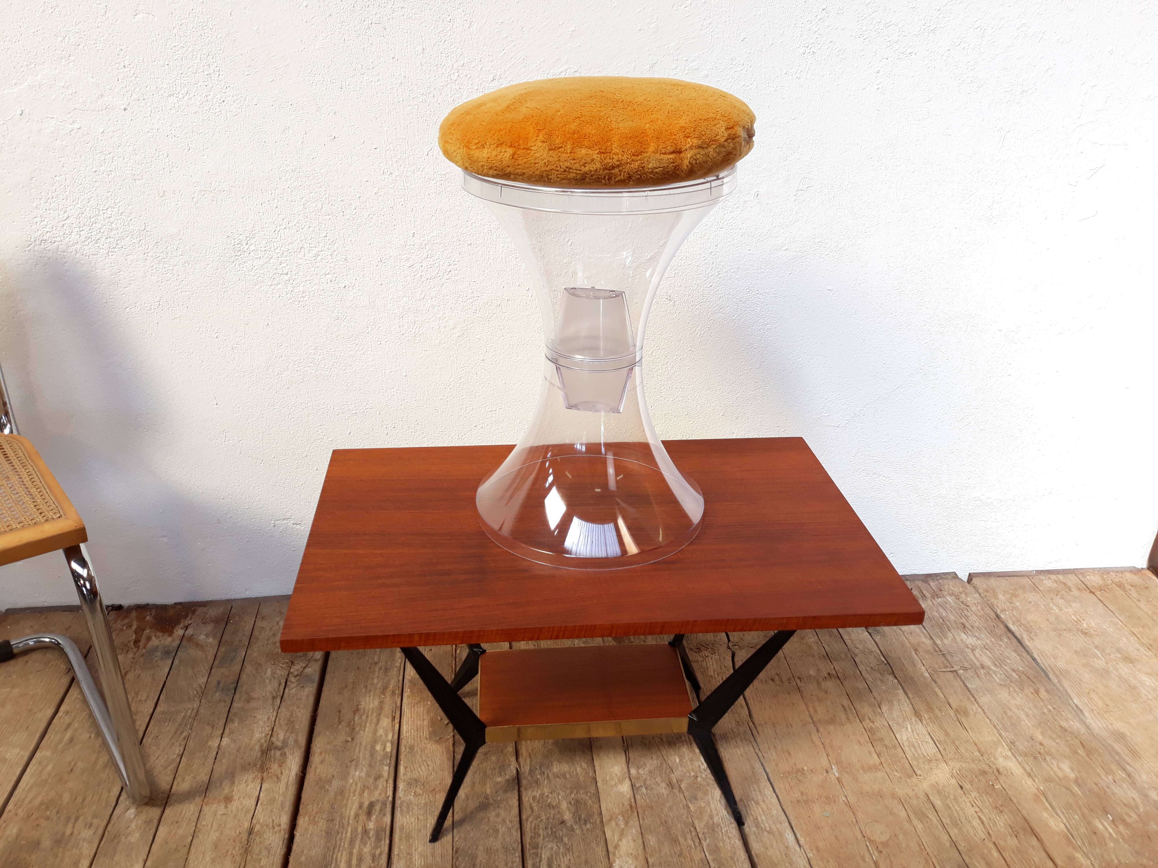 Vintage stool Tam Tam signed Henry Massonet