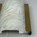 60s 70s wall lamp Fischer Leuchten Germany Wall Sconce Ice Glass Design