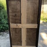 Parisian Bonnetiere wardrobe from the 1900s in solid chestnut.