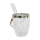 Seau à glace en verre ciselé