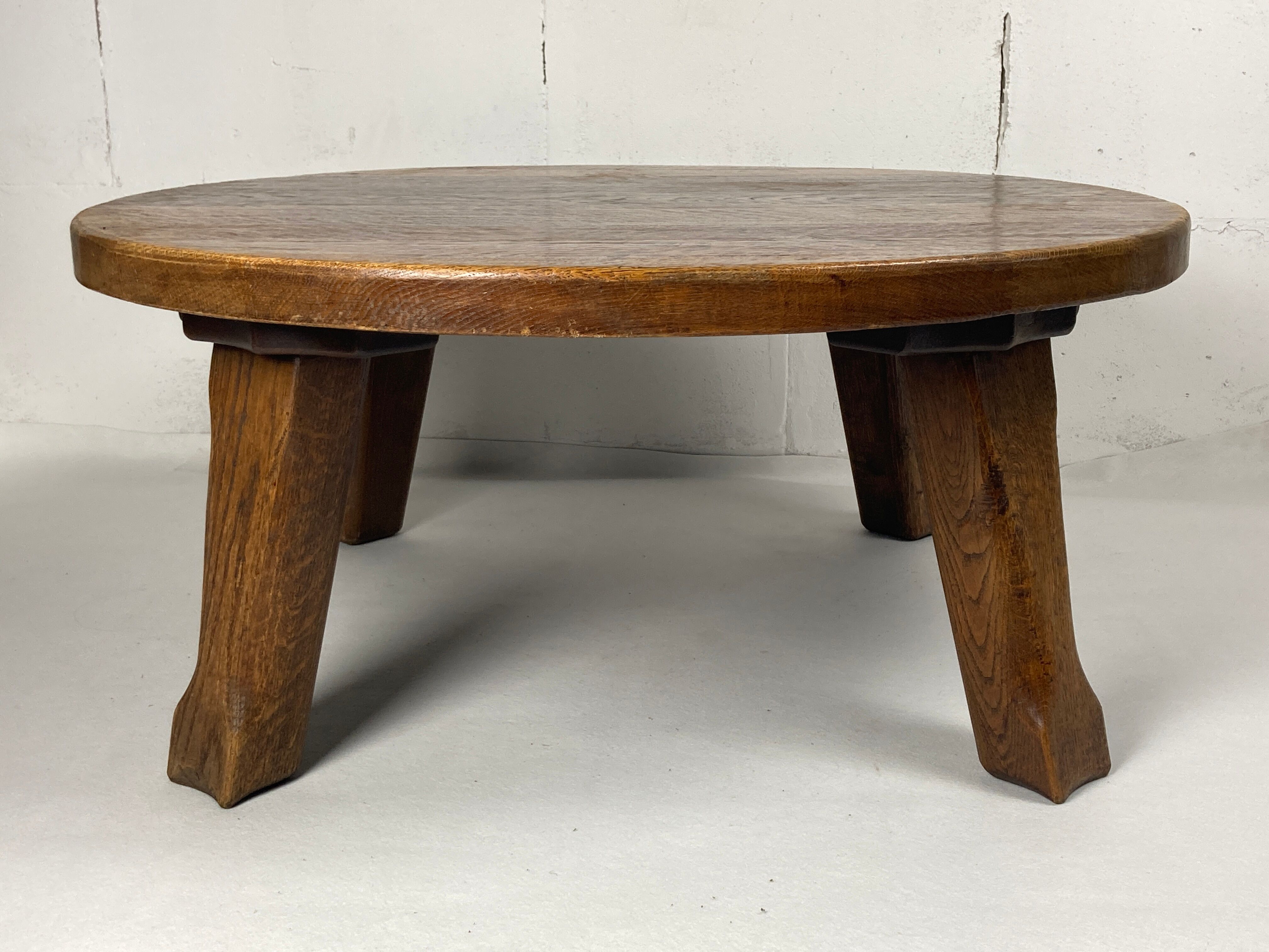Brutalist coffee table with tapered legs, dutch 1960s