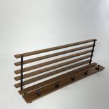 Vintage scandinavian teak coat rack, 1960s