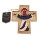 Bronze enamelled cross