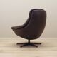 Leather swivel armchair, Danish design, 1960s, designer: H.W. Klein, manufacture: Bramin
