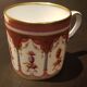 Porcelain cup and cup, royal manufacture of Limoges