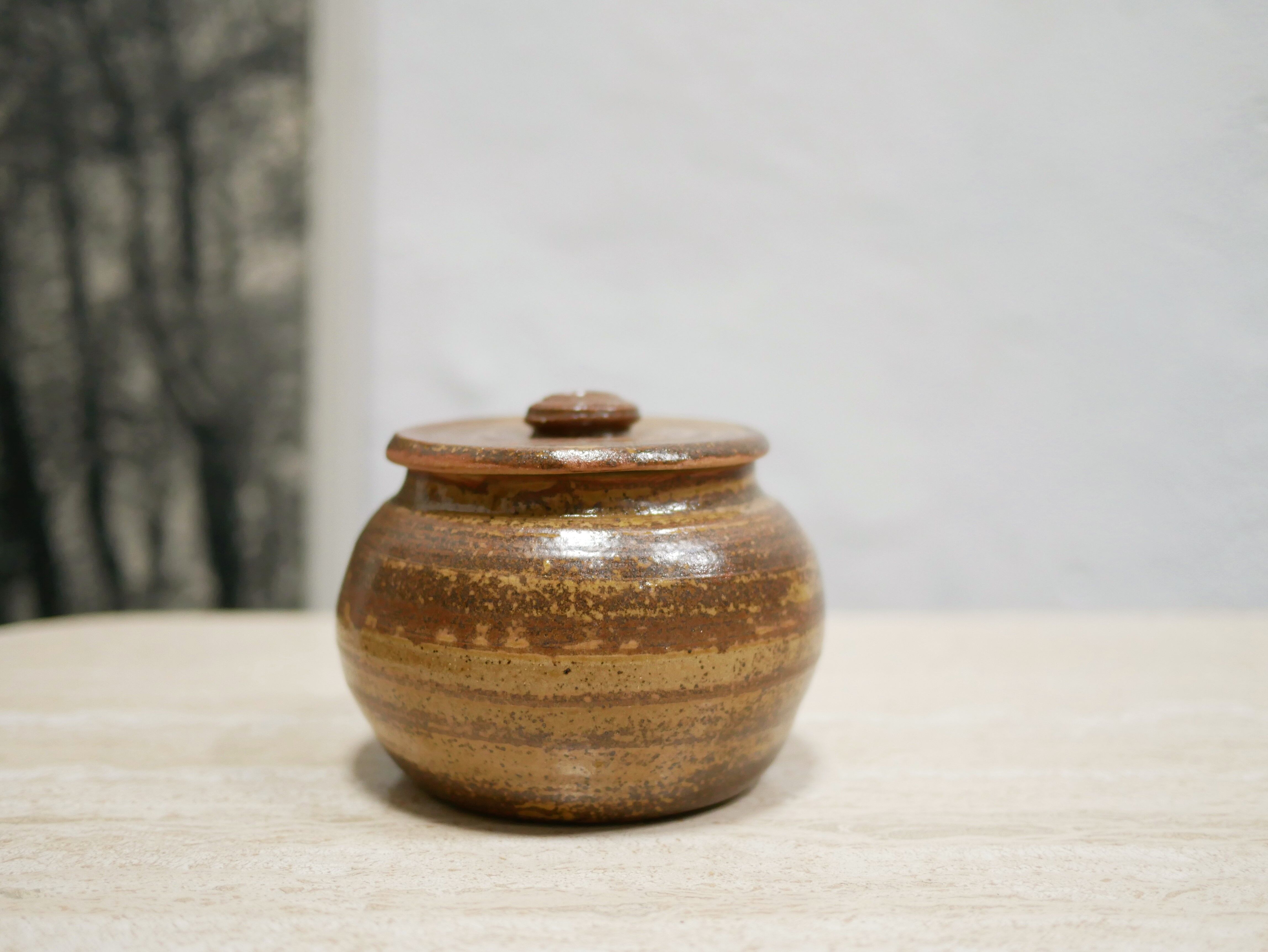 Vintage sandstone sugar pot