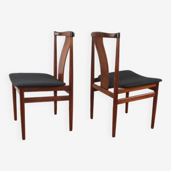 Pair of Scandinavian vintage teak Henning Sorensen chairs