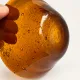 Amber bubble glass coupe attributed to Biot – Vintage